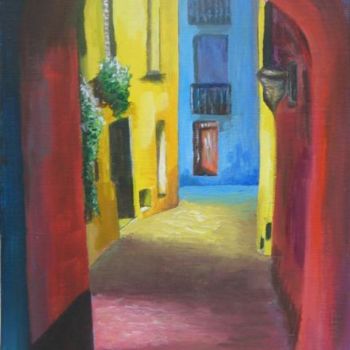 Painting titled "69 LE PASSAGE" by Suzanne Leseve, Original Artwork
