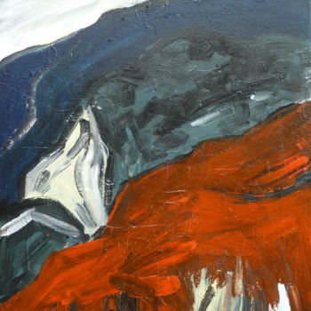 Malerei mit dem Titel "Luberon / Oppède" von Suzanne Piesk, Original-Kunstwerk, Acryl