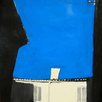 Painting titled "Ciel bleu bleu" by Suzanne Piesk, Original Artwork, Acrylic