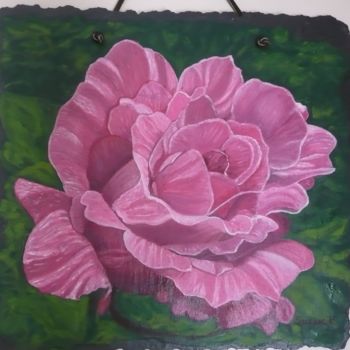 Pintura intitulada "Rose" por Suzanne Plante, Obras de arte originais