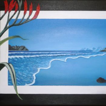 Peinture intitulée "La valse des vagues" par Suzanne Plante, Œuvre d'art originale, Huile