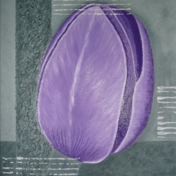 Painting titled "tulipe.jpg" by Suzanne Plante, Original Artwork