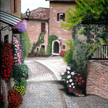 Painting titled "l-italie-la-romanti…" by Suzanne Plante, Original Artwork