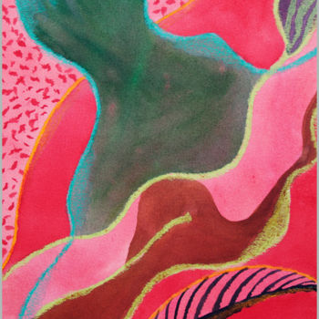 Peinture intitulée "Maternité" par Suzel Chaigneau, Œuvre d'art originale, Encre Monté sur Carton
