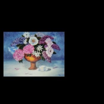 Painting titled "Flower Arrangement" by Suzi, Original Artwork