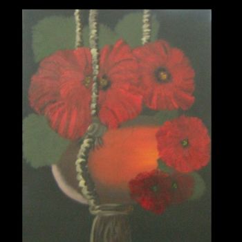 Painting titled "Hanging Plant" by Suzi, Original Artwork