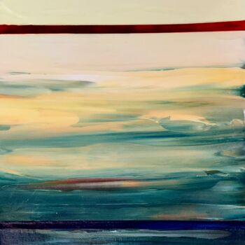 "Red Line Sunset" başlıklı Tablo Suzy Martin tarafından, Orijinal sanat, Akrilik