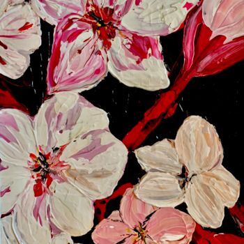 "Cherry Blossoms" başlıklı Tablo Suzy Martin tarafından, Orijinal sanat, Akrilik