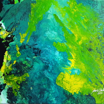 Pittura intitolato "natural stream" da Sven W. Dahlke, Opera d'arte originale, Acrilico