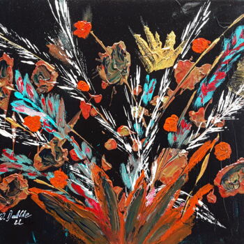 Painting titled "bouquet d'automne" by Sven W. Dahlke, Original Artwork, Acrylic