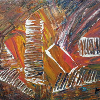Malerei mit dem Titel "atmosfera enive" von Sven W. Dahlke, Original-Kunstwerk, Acryl