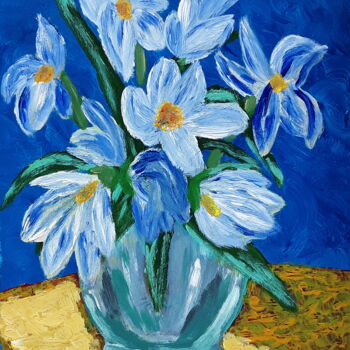 Painting titled "fiori nel barattolo" by Sven W. Dahlke, Original Artwork, Acrylic