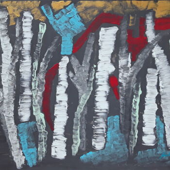 Картина под названием "Mangroven" - Sven W. Dahlke, Подлинное произведение искусства, Акрил