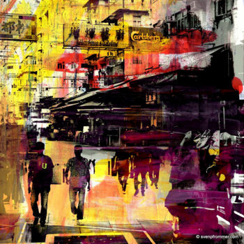 Obrazy i ryciny zatytułowany „HONG KONG Convergen…” autorstwa Sven Pfrommer, Oryginalna praca, Srebrny nadruk
