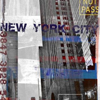 印花与版画 标题为“NEWYORK SKYLINER II…” 由Sven Pfrommer, 原创艺术品, 模拟打印