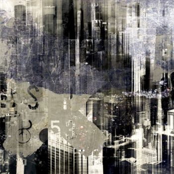 Druckgrafik mit dem Titel "CHICAGO SKY I by Sv…" von Sven Pfrommer, Original-Kunstwerk, Analogdruck