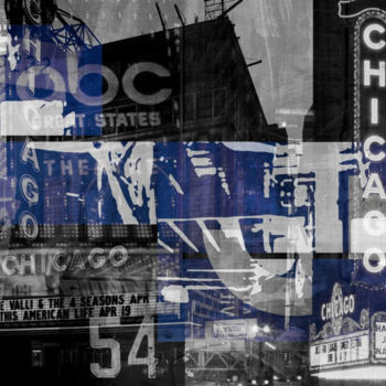 Prenten & gravures getiteld "CHICAGO II by Sven…" door Sven Pfrommer, Origineel Kunstwerk, Film Print