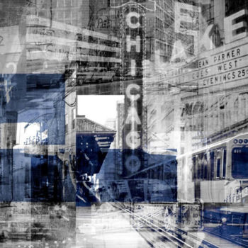 「CHICAGO III by Sven…」というタイトルの製版 Sven Pfrommerによって, オリジナルのアートワーク, アナログプリント