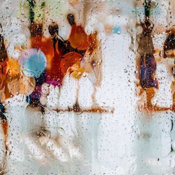 Photography titled "RAINY DAYS IN SAIGO…" by Sven Pfrommer, Original Artwork, Analog Print Mounted on Aluminium