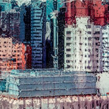 Photographie intitulée "RAINY DAYS IN HONG…" par Sven Pfrommer, Œuvre d'art originale, Tirage argentique Monté sur Aluminium