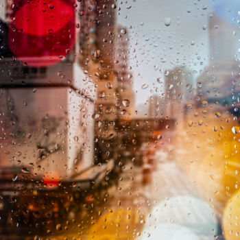 Photography titled "RAINY DAYS IN HONG…" by Sven Pfrommer, Original Artwork, Analog Print Mounted on Aluminium