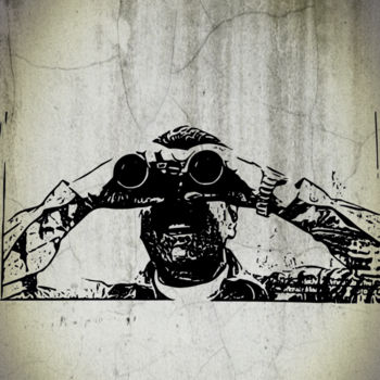「Binoculars.jpg」というタイトルのデジタルアーツ Sven Schmiderによって, オリジナルのアートワーク, 2Dデジタルワーク