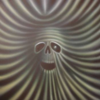 "Skull I" başlıklı Design Sven Vandenbosch tarafından, Orijinal sanat, Hava fırçası