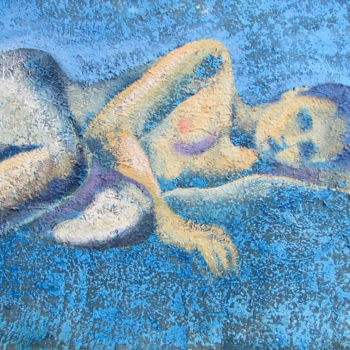 Картина под названием "Body" - Svetlin Kolev, Подлинное произведение искусства, Масло