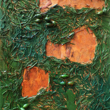 Painting titled "Таємний ліс" by Svitlana Mihaylova, Original Artwork, Oil
