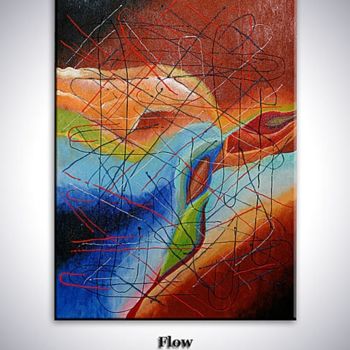 Painting titled "Flow" by Svetafridman, Original Artwork, Oil