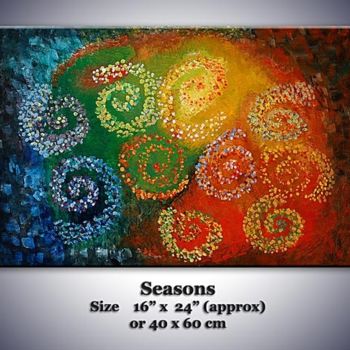 Painting titled "Seasons" by Svetafridman, Original Artwork