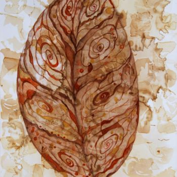 Pintura titulada "Tea Leaf (Tea Colle…" por Svetlana Ziuzina, Obra de arte original, Tinta