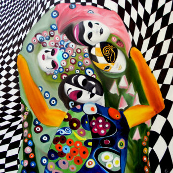 Malerei mit dem Titel "Carnival" von Svetlana Bagdasaryan, Original-Kunstwerk, Öl