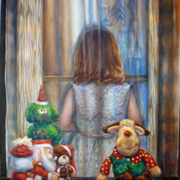 Картина под названием "Обратно в сказочные…" - Светлана Белова, Подлинное произведение искусства, Масло Установлен на Деревя…