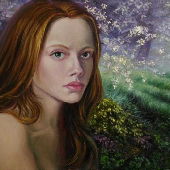 Painting titled "Lilith" by Svetlana M. Belova, Original Artwork, Oil