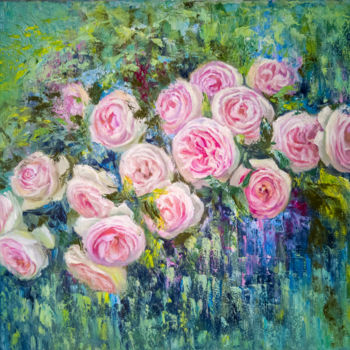 Painting titled "Exquisite floral se…" by Svetlana M. Belova, Original Artwork, Oil