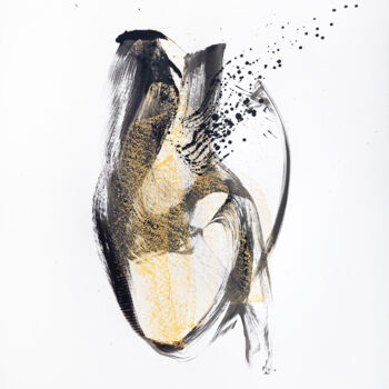 Dibujo titulada "A Heart" por Svetlana Grigoryeva, Obra de arte original, Tinta