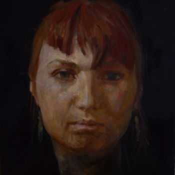 Malerei mit dem Titel "Alla" von Svetlana Kalinicheva, Original-Kunstwerk, Öl