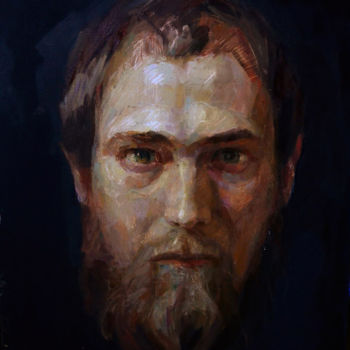 Schilderij getiteld "Denis" door Svetlana Kalinicheva, Origineel Kunstwerk, Olie