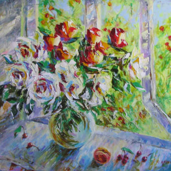 Painting titled "Раннее утро" by Svetlana Kruglov, Original Artwork