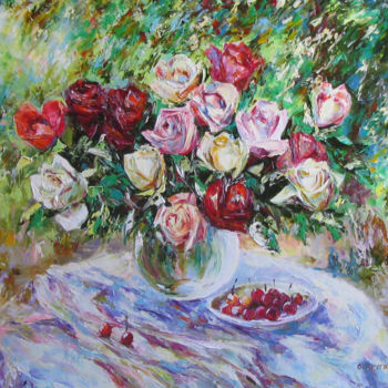 Painting titled "Летний роман" by Svetlana Kruglov, Original Artwork