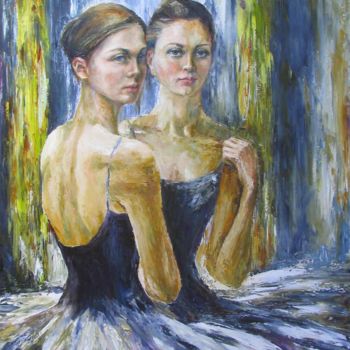 Painting titled "Балерины" by Svetlana Kruglov, Original Artwork