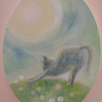 Картина под названием "Yoga" - Светлана Леонтьева, Подлинное произведение искусства, Масло
