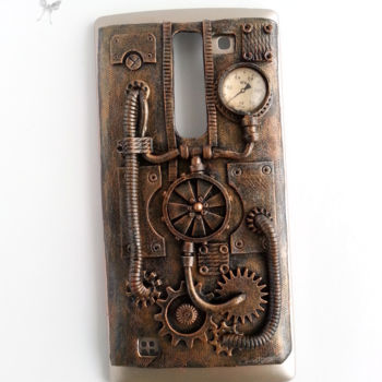 Design getiteld "Phone Case Steampunk" door Claire, Origineel Kunstwerk, Objecten