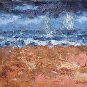 Peinture intitulée "Storm" par Svetlana Grishkovec-Kiisky, Œuvre d'art originale, Huile Monté sur Carton