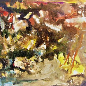 Painting titled "Captured yellow." by Svetlana Prokosheva, Original Artwork