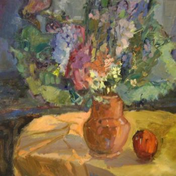 Painting titled "Bouquet." by Svetlana Prokosheva, Original Artwork, Oil