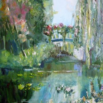 Painting titled "Composition "Monet'…" by Svetlana Prokosheva, Original Artwork, Oil