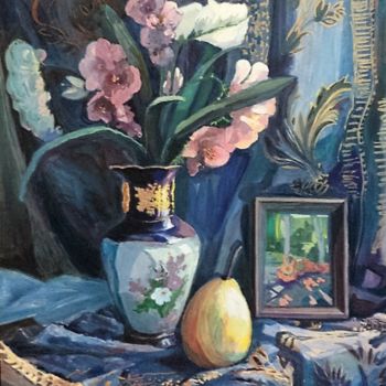 Картина под названием "Still life. A vase…" - Svetlana Prokosheva, Подлинное произведение искусства, Гуашь