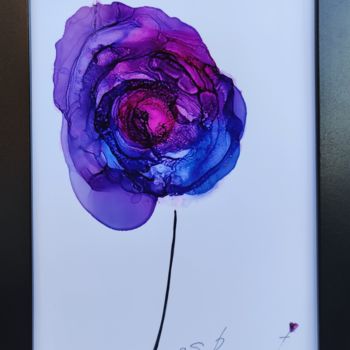 绘画 标题为“Flower” 由Svetlana Ranta, 原创艺术品, 墨